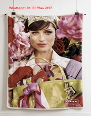Coach Floral Handbag Print Flannel Fleece Throw Blanket C070